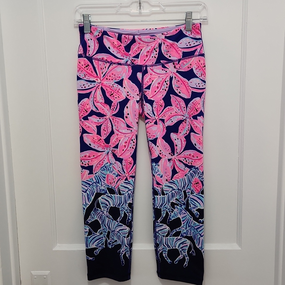 Lilly Pulitzer Colorful Cropped Weekender Luxletic Leggings Size S